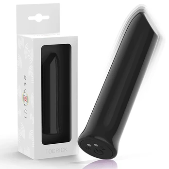 INTENSE Todrick Black Compact Vibrating Bullet 10 Modes Waterproof