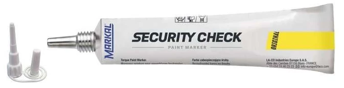 Žymeklis Markal Security Check, geltona sp.