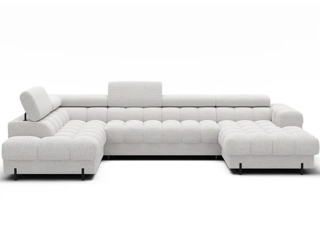 Eltap Kampinis sofa, Feraria, 358x202x93 cm, Balta