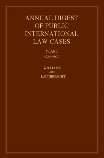 International Law Reports