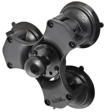 Ram Mounts RAM TRIPLE SUCTION CUP BASE W/ 1.5" BALL