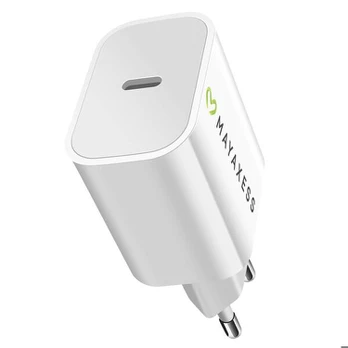 USB C maitinimo įkroviklis 20W Mayaxess baltas