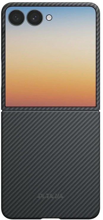 Dėklas PITAKA Edge Case do Samsung Galaxy Z Flip8 juoda-pilka