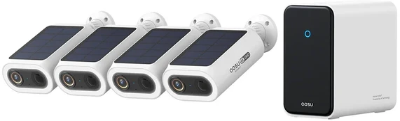 Aosu 4K SolarCam P1 Max with aosuCortex System 4-Camera Kit