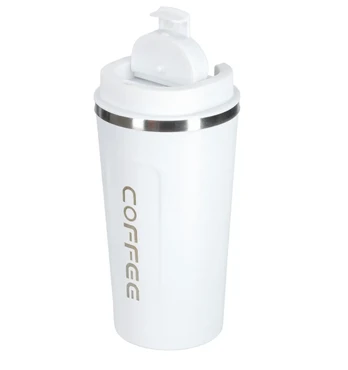 RoGer Thermos Mug with LED Temperature Display 500ml White