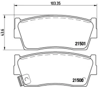 Stabdžių trinkelių rinkinys, diskinis stabdys BREMBO P 79 006 kaina