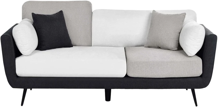 Beliani Trivietė sofa BOLGA juoda