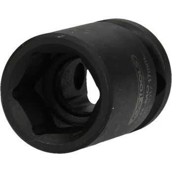 1/2" šešiakampė smūginė galvutė, trumpa 17mm, KS Tools