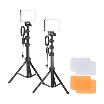Neewer BP66 studio set two LED lamps + filters + tripods