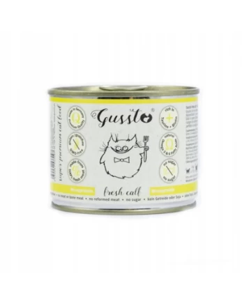GUSSTO Cat Fresh Calf šlapias kačių ėdalas veršienai 6x200g