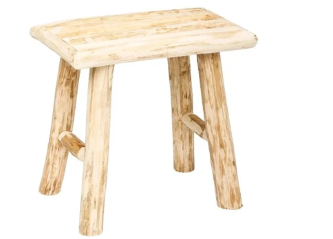 Taburetė-staliukas Woody, smėlio spalvos