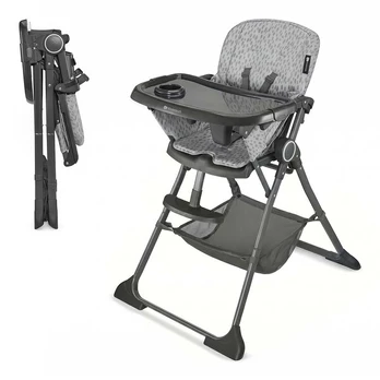 Maitinimo kėdutė Kinderkraft Foldee Grey