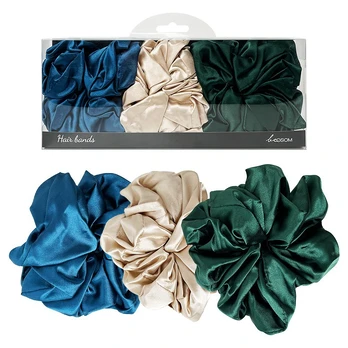 Satino gumytės plaukams Be Osom Satin Scrunchie BEOSOMHBAND, 3 vnt.