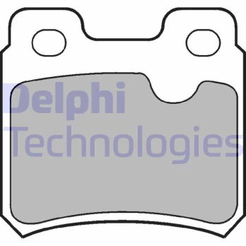 Stabdžių trinkelių rinkinys, diskinis stabdys DELPHI LP586