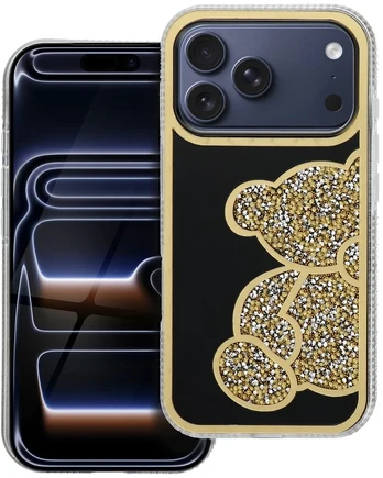 Dėklas Oem Case for iPhone 17 Pro / 18 Pro Teddy Bear auksinis