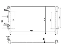 Variklio radiatorius NRF NRF 53406A