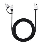 Just Mobile AluCable Duo 1 5 meter kaina