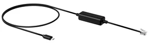 Kabelis Yealink EHS35 - Wireless Headset Adapter Micro USB, RJ-9, juoda kaina