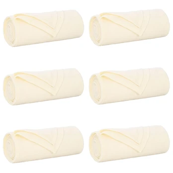 Mesti antklodės 6 pcs Kreminė 200 x 150 cm Flysas