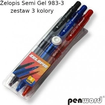 Rašiklis "semi Gel" 3 spalvos