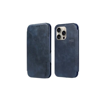 Dėklas HDD Classic Wallet Case Apple iPhone 12/12 Pro mėlynas