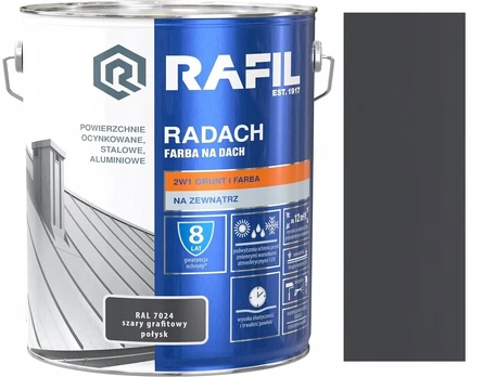 Dyofix Rafil Radach grafito pilka blizgi 7024 10l