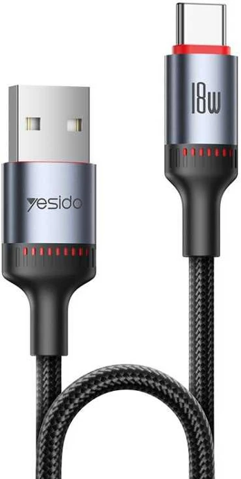 Kab.Yesido CA129C USB to Type-C 18W 1,2M blacK