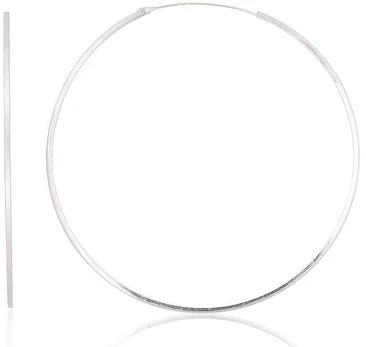 Sidabriniai auskarai –žiedai - 2.4 g. - 55 mm.
