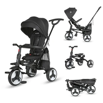 Vaikiškas triratukas Coccolle Spectra Plus Jet Black