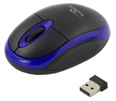 TITANUM MOUSE VOLTURE 3D OPTICAL WIRELESS 2.4GHz BLACK/BLUE