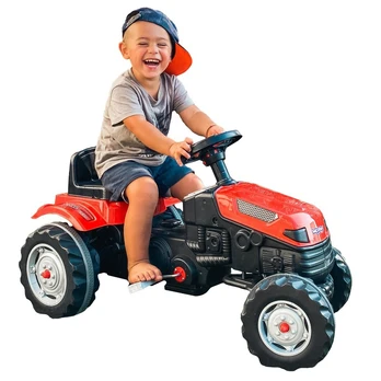 Woopie Vaikiškas minamas traktorius Farmer GoTrac, raudonas