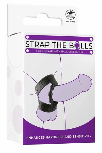 NMC Silicone Adjustable Strap with Ball Support Black 6.4x5cm