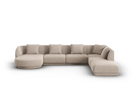 Panoramic Right Corner Sofa, "Tulum", 6 Seats, 330x255x70 Made in Europe