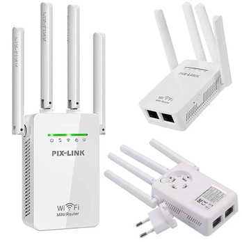 Stiprintuvas Wi-Fi tinklui Rivex S432, 4 antenos, baltas