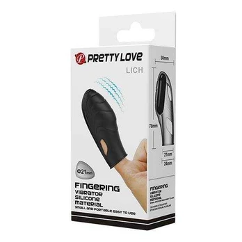 LYBAILE Pretty Love Lich Finger Vibrator Juodas