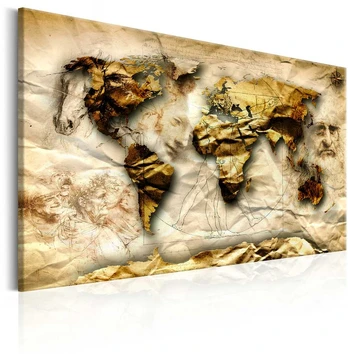 Artgeist Paveikslas - Map: Leonardo da Vinci inspiration