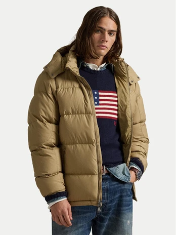 Polo Ralph Lauren Pūkinė striukė 710968278010 Chaki Regular Fit