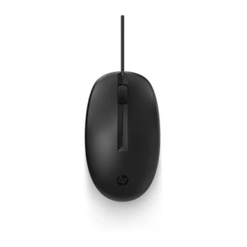 HP 128 USB Wired Laser Mouse, Sanitizable - Black | 265D9AA