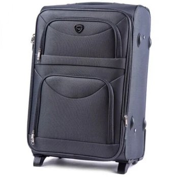 Vidutinis lagaminas Wings 6802, M, pilkas