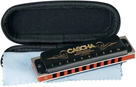 Lūpinė armonikėlė C Cascha Professional Blues Diatonic HH 2025
