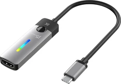j5create JCA157 vaizdo kabelio adapteris 10 m C tipo USB HDMI Juoda, Pilka kaina