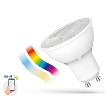 4,5W GU10 Išmanioji LED lemputė, 2700K-6000K CCT+RGB