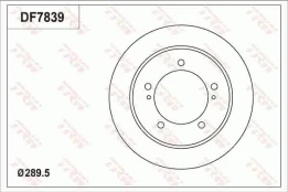 TRW DF7839 Brake Disc kaina