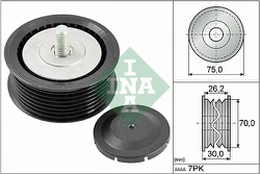 Kreipiantysis skriemulys, V formos rumbuotas diržas INA 532080010