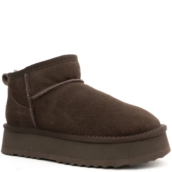 Pašiltinti auliniai moterims, Ruda, warm boots, La conte