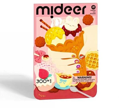 Mideer - Madingi nagų lipdukai - Desertų tematika