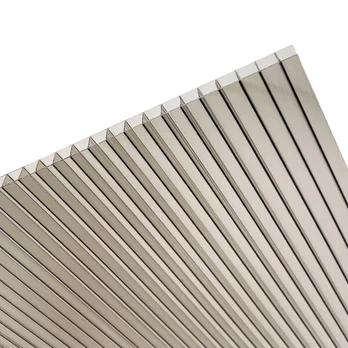 Kanalinis polikarbonatas 6mm, bronza, 2,10 x 6 m