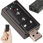 USB išorinė garso plokštė 7.1 kaina