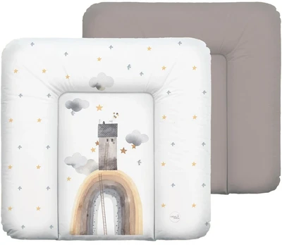 Vaikiškas minkštas vystymo kilimėlis Ceba Basic Rainbow Home, 75 × 72 cm