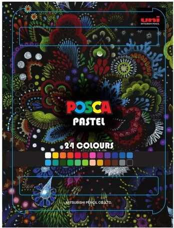 POSCA Pastel kridt, 24 ass. Farver